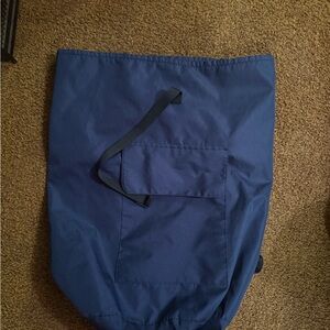 Blue Drawstring Backpack laundry bag